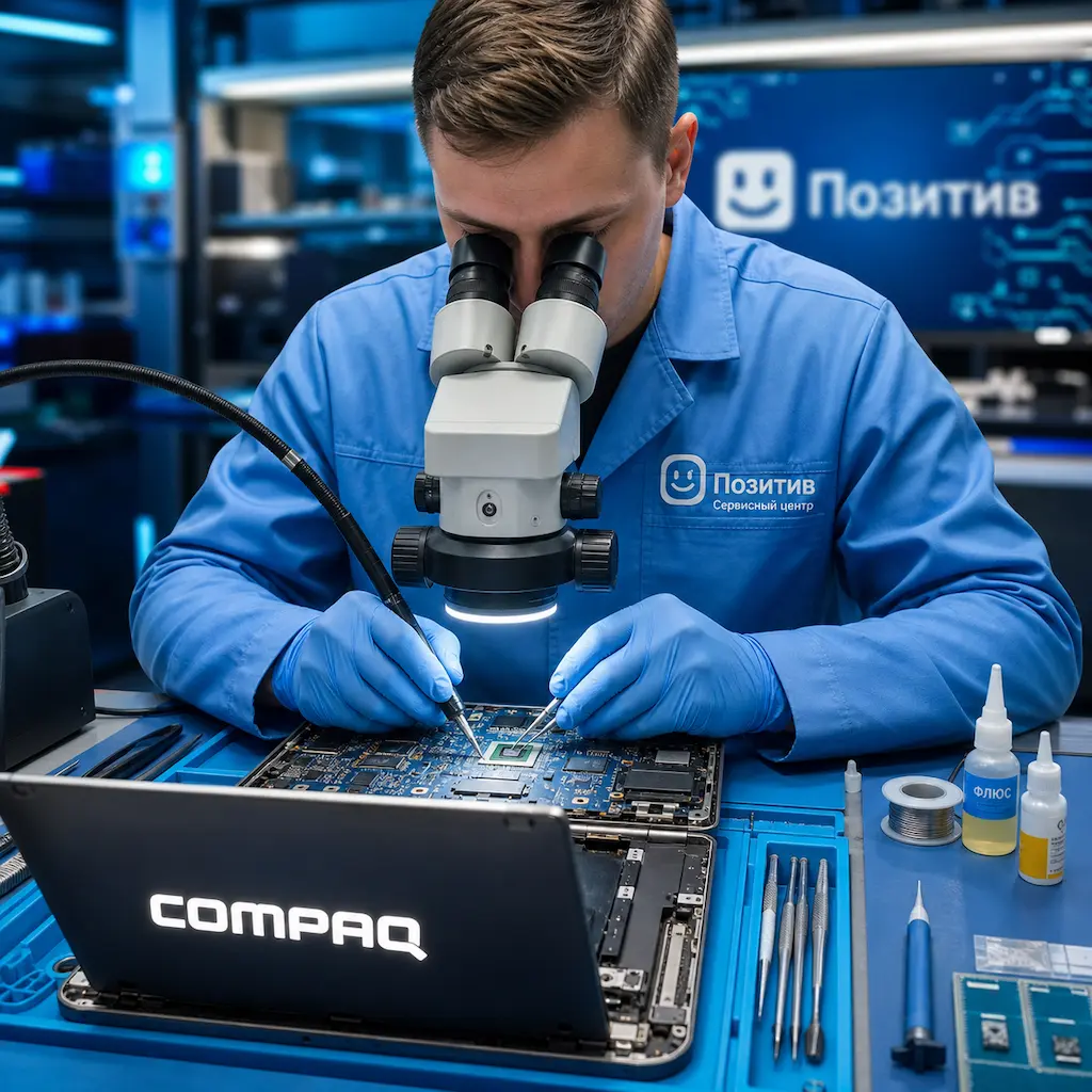 Замена видеокарты ноутбука Compaq в Красном Селе