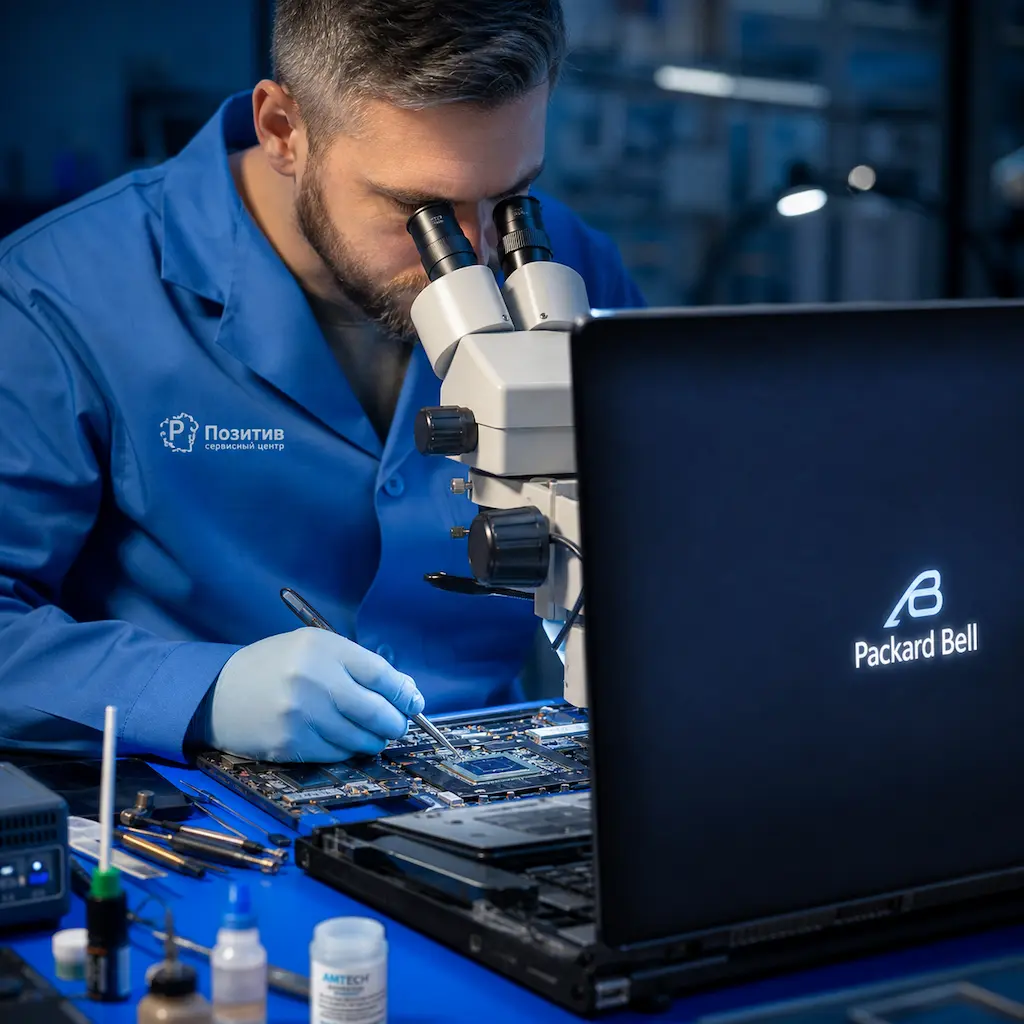 Замена видеокарты ноутбука Packard Bell в Красном Селе