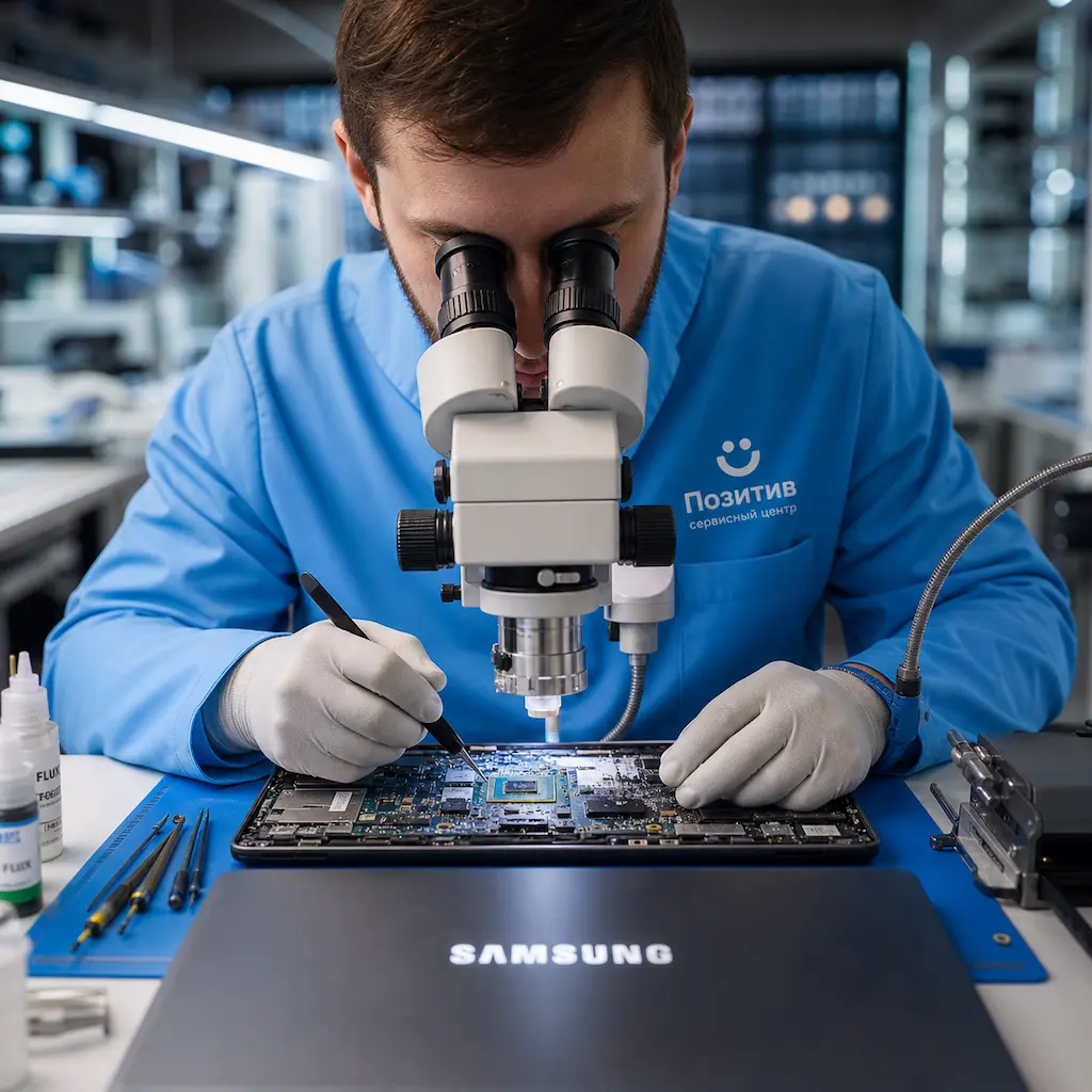 Замена видеокарты ноутбука Samsung в Красном Селе
