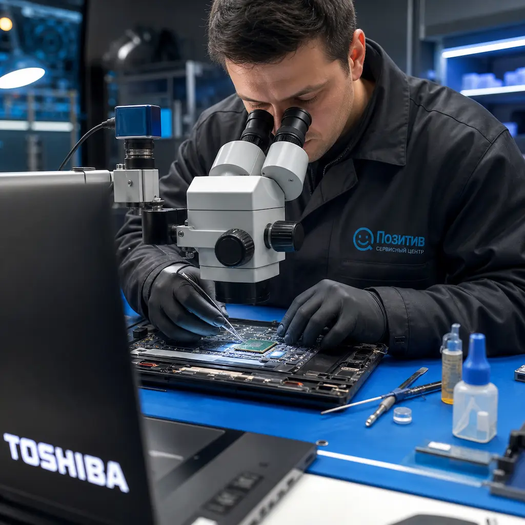 Замена видеокарты ноутбука Toshiba в Красном Селе