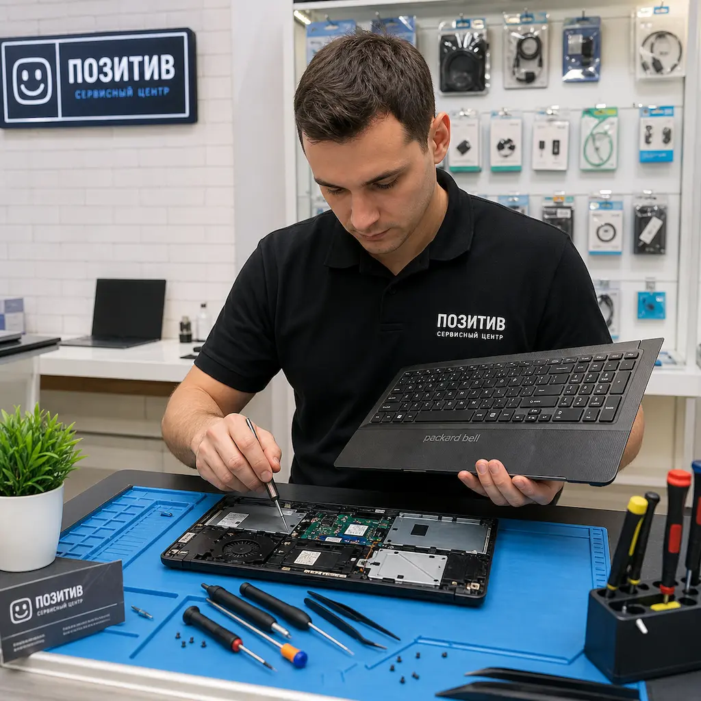 заменить клавиатуру на ноутбуке Packard Bell в Красном Селе