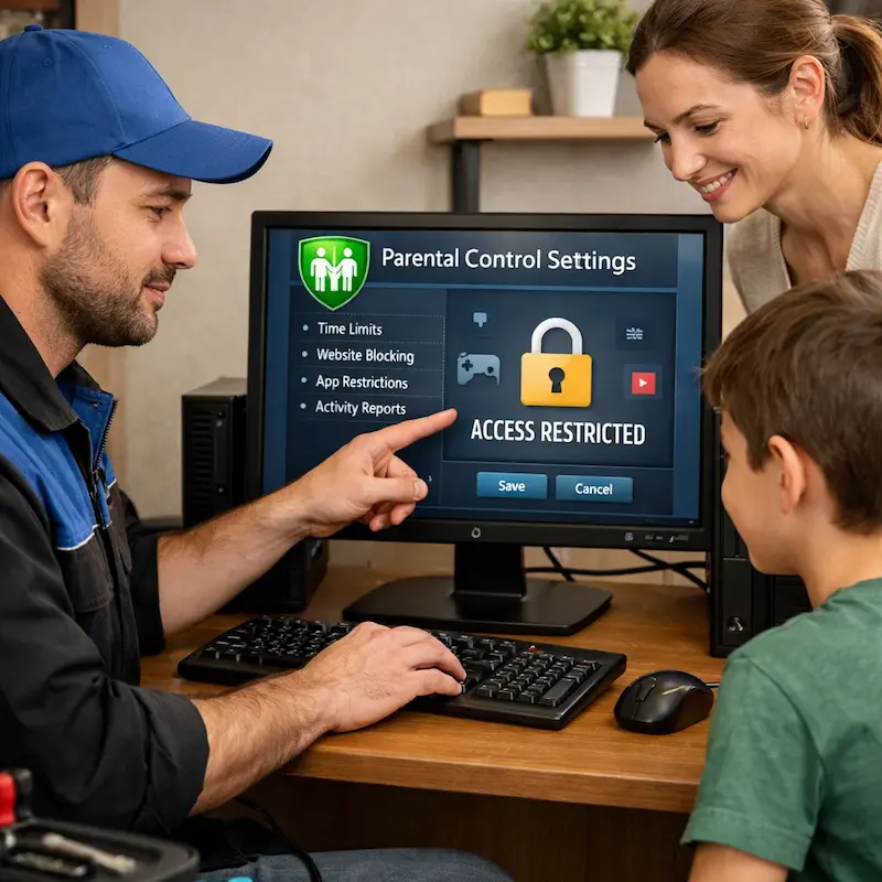 Родительский контроль на компьютере и ноутбуке в Красном Селе