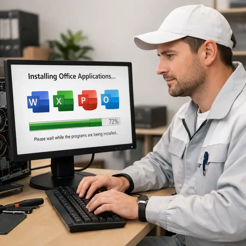установка офисных программ на компьютер в Красном Селе