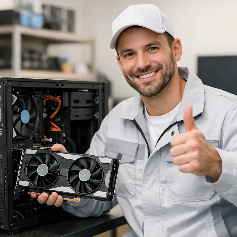 установка видеокарты на ПК в Красном Селе