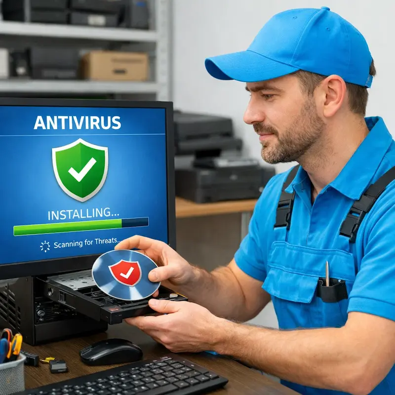 Установка антивируса в Красном Селе на дому