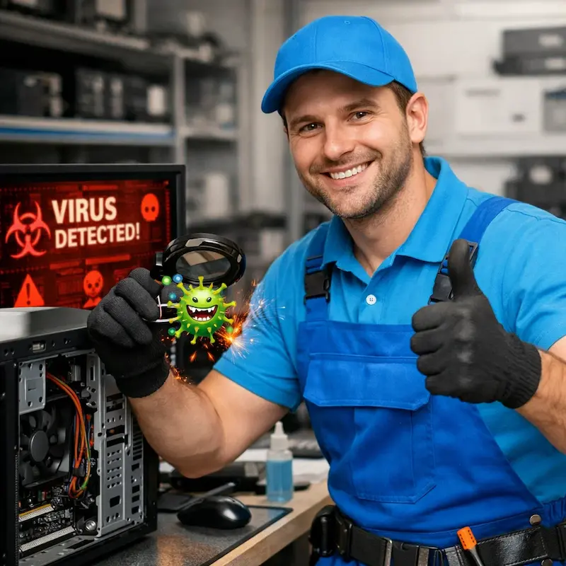 Удаление вирусов с компьютера в Красном Селе