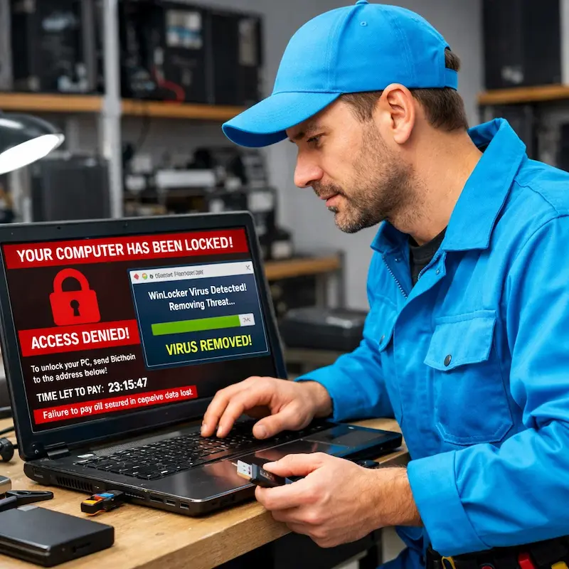 Поможем разблокировать компьютер и ноутбук в Красном Селе